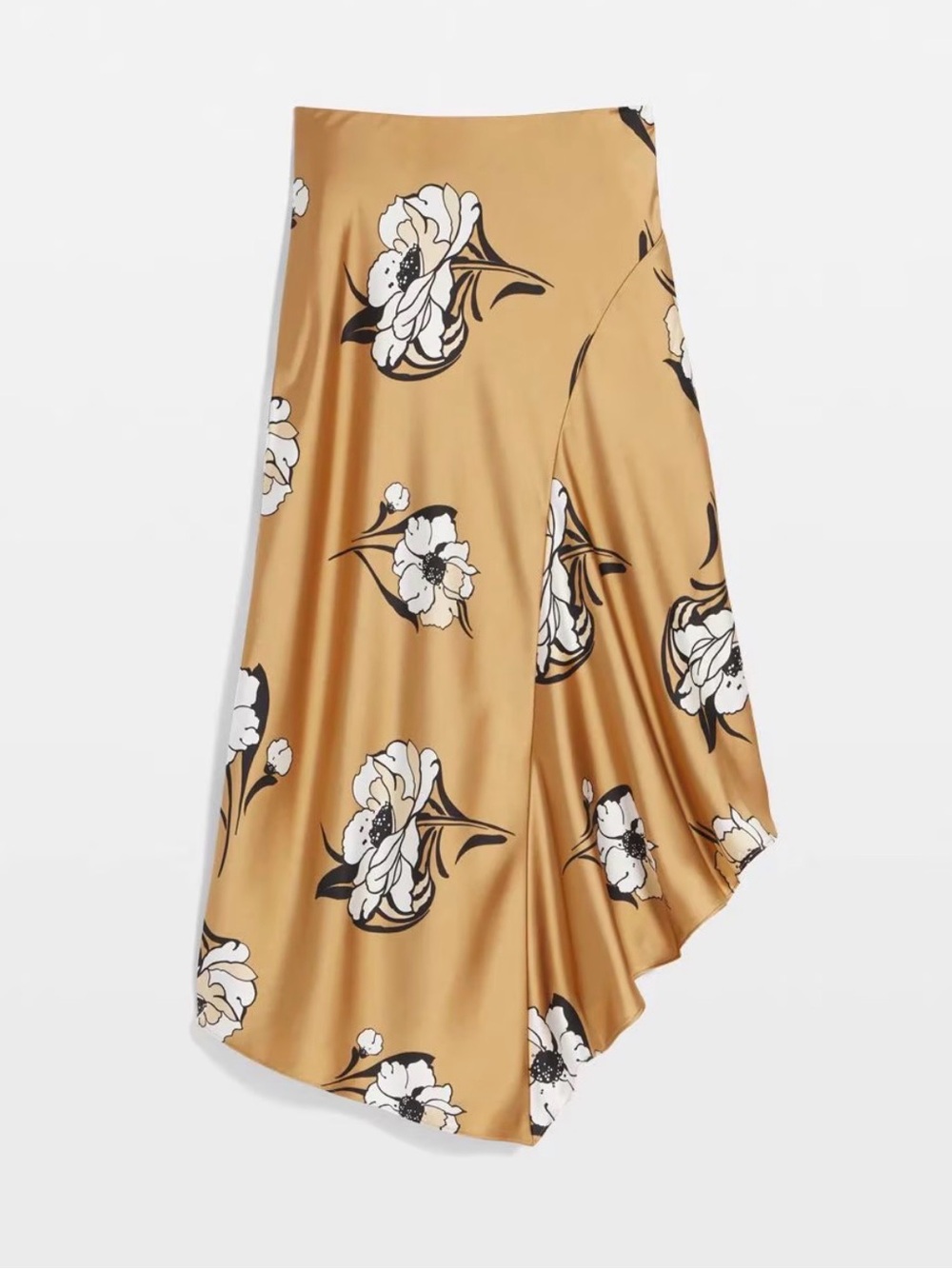 White House Black Market Satin Slip Midi Skirt Size 6 (would fit 8 or 10 also) - Picture 5 of 12